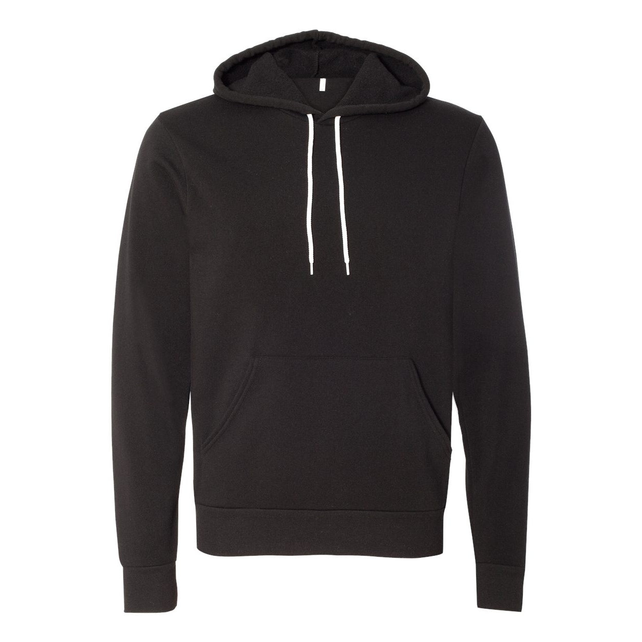Black - Front - Bella + Canvas Adults Unisex Pullover Hoodie
