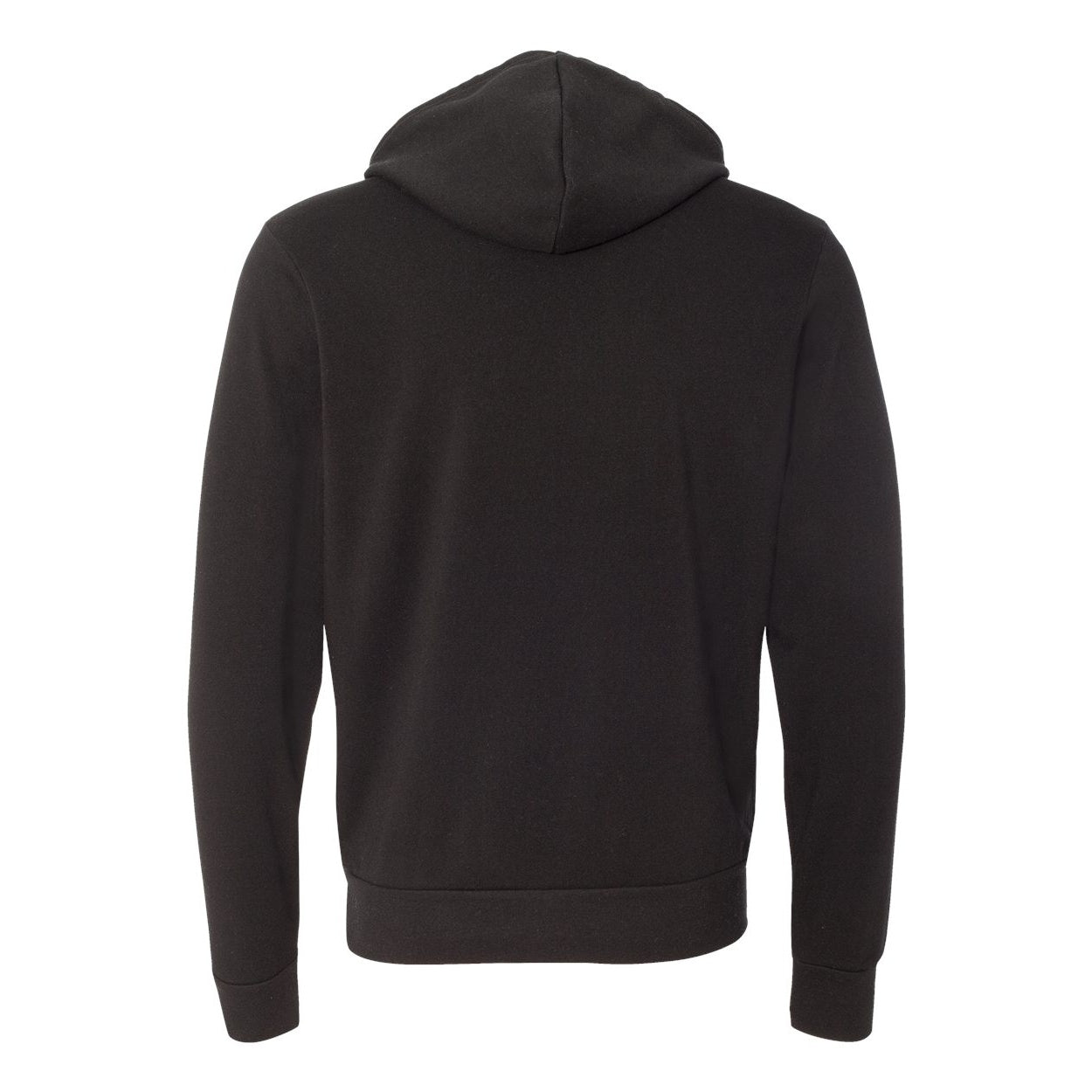 Black - Back - Bella + Canvas Adults Unisex Pullover Hoodie