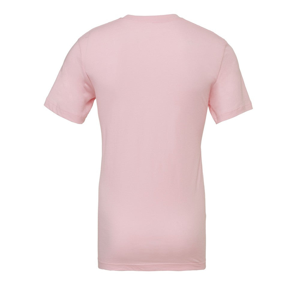 Soft Pink - Back - Bella + Canvas Adults Unisex Crew Neck T-Shirt