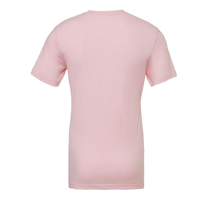 Soft Pink - Back - Bella + Canvas Adults Unisex Crew Neck T-Shirt