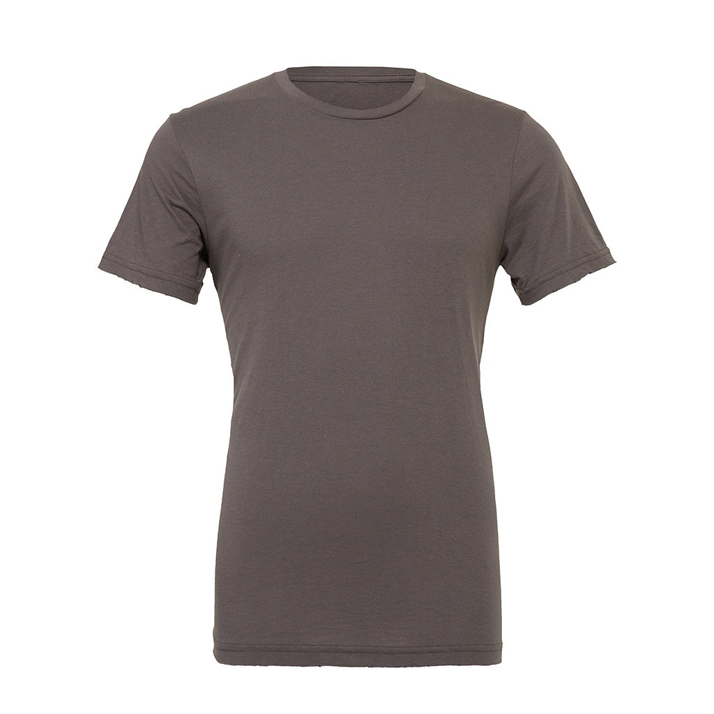 Asphalt - Front - Bella + Canvas Adults Unisex Crew Neck T-Shirt