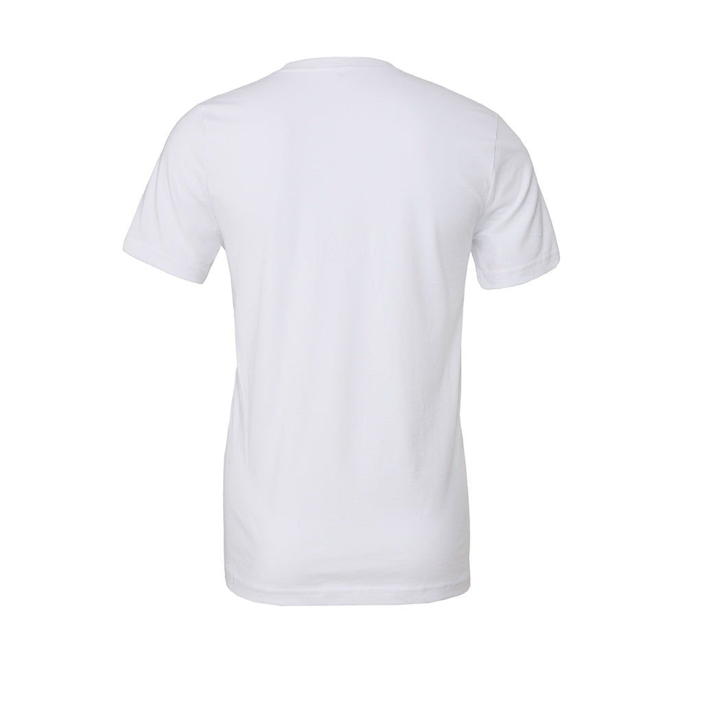 White - Back - Bella + Canvas Adults Unisex Crew Neck T-Shirt