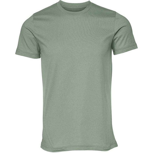 Sage Green - Front - Bella + Canvas Adults Unisex Crew Neck T-Shirt