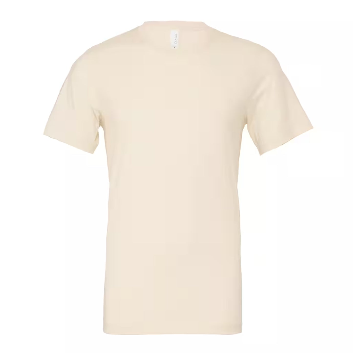 Natural - Front - Bella + Canvas Adults Unisex Crew Neck T-Shirt