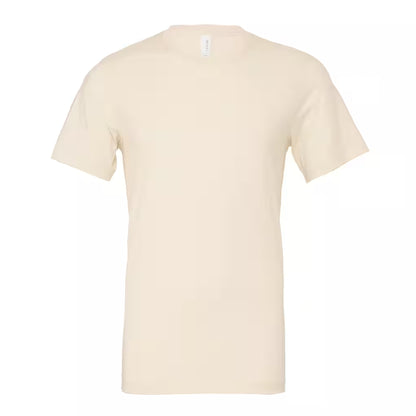 Natural - Front - Bella + Canvas Adults Unisex Crew Neck T-Shirt
