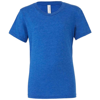 True Royal - Front - Bella + Canvas Adults Unisex Tri-Blend T-Shirt