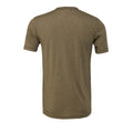 Military Green - Back - Bella + Canvas Adults Unisex Tri-Blend T-Shirt