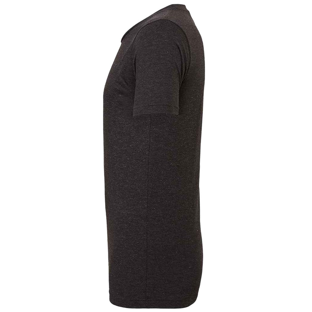 Charcoal Black - Side - Bella + Canvas Adults Unisex Tri-Blend T-Shirt