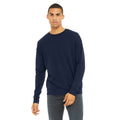 Navy - Back - Bella + Canvas Adults Unisex Drop Shoulder Sweatshirt