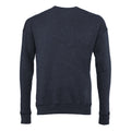 Heather Navy - Back - Bella + Canvas Adults Unisex Drop Shoulder Sweatshirt