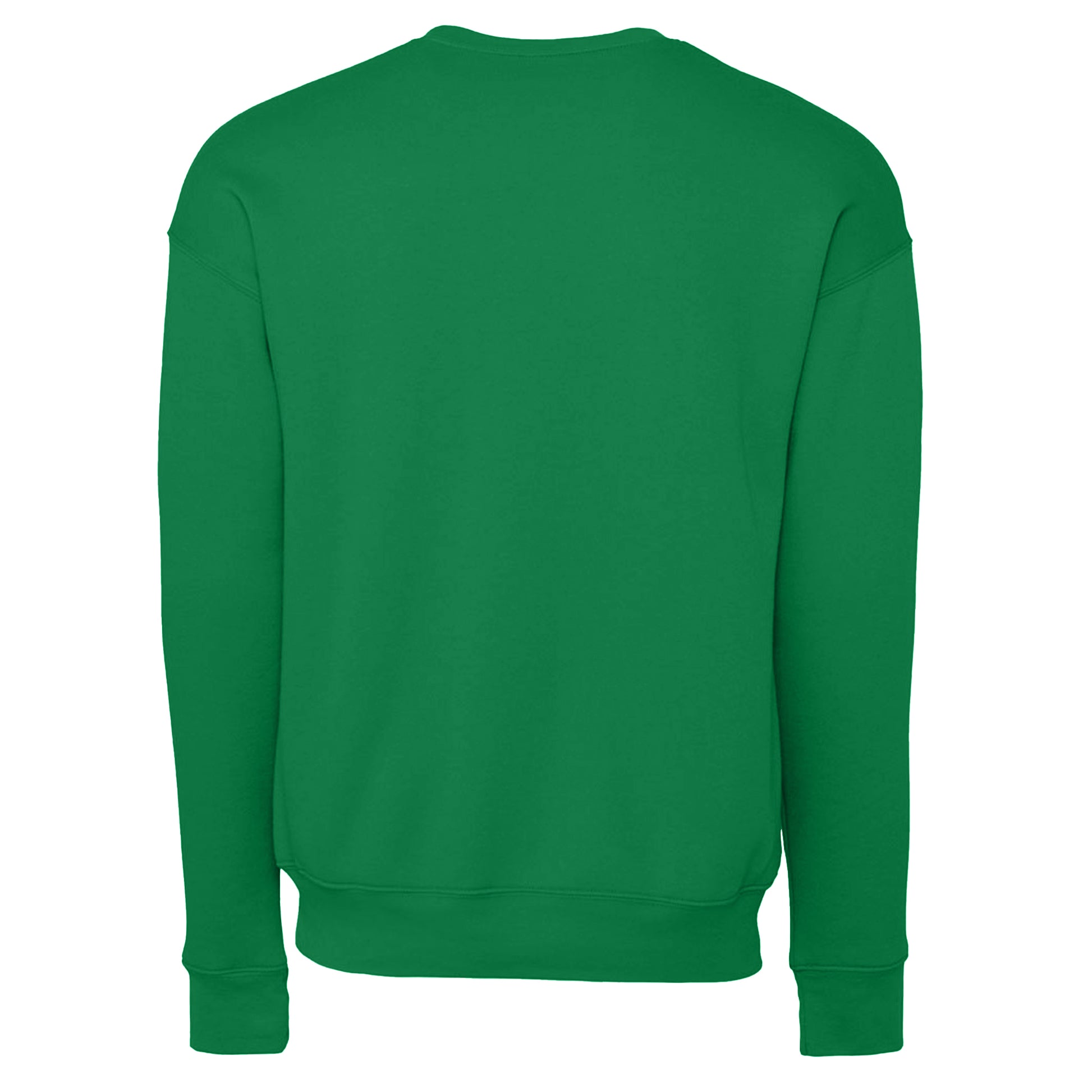 Kelly Green - Back - Bella + Canvas Adults Unisex Drop Shoulder Sweatshirt
