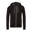 Dark Grey Heather - Front - Bella + Canvas Adults Unisex Full Zip Hoodie