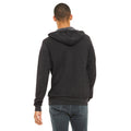 Dark Grey Heather - Pack Shot - Bella + Canvas Adults Unisex Full Zip Hoodie