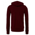 Maroon - Back - Bella + Canvas Adults Unisex Full Zip Hoodie