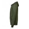 Military Green - Side - Bella + Canvas Adults Unisex Full Zip Hoodie