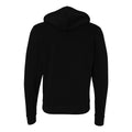 Black - Back - Bella + Canvas Adults Unisex Full Zip Hoodie