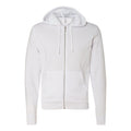 White - Front - Bella + Canvas Adults Unisex Full Zip Hoodie