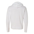 White - Back - Bella + Canvas Adults Unisex Full Zip Hoodie