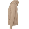 Tan - Side - Bella + Canvas Adults Unisex Full Zip Hoodie