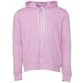 Lilac - Front - Bella + Canvas Adults Unisex Full Zip Hoodie