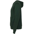 Forest Green - Side - Bella + Canvas Adults Unisex Full Zip Hoodie