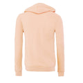 Peach - Back - Bella + Canvas Adults Unisex Full Zip Hoodie