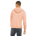 Peach - Pack Shot - Bella + Canvas Adults Unisex Full Zip Hoodie