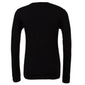 Black - Side - Bella + Canvas Adults Unisex Jersey Long Sleeve T-Shirt