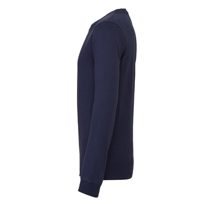 Navy - Pack Shot - Bella + Canvas Adults Unisex Jersey Long Sleeve T-Shirt