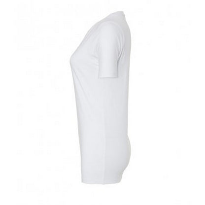 White - Side - Bella + Canvas Womens-Ladies Relaxed Jersey T-Shirt