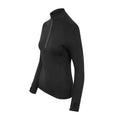 Jet Black - Side - AWDis Just Cool Womens-Ladies Cool-Flex Half Zip Top