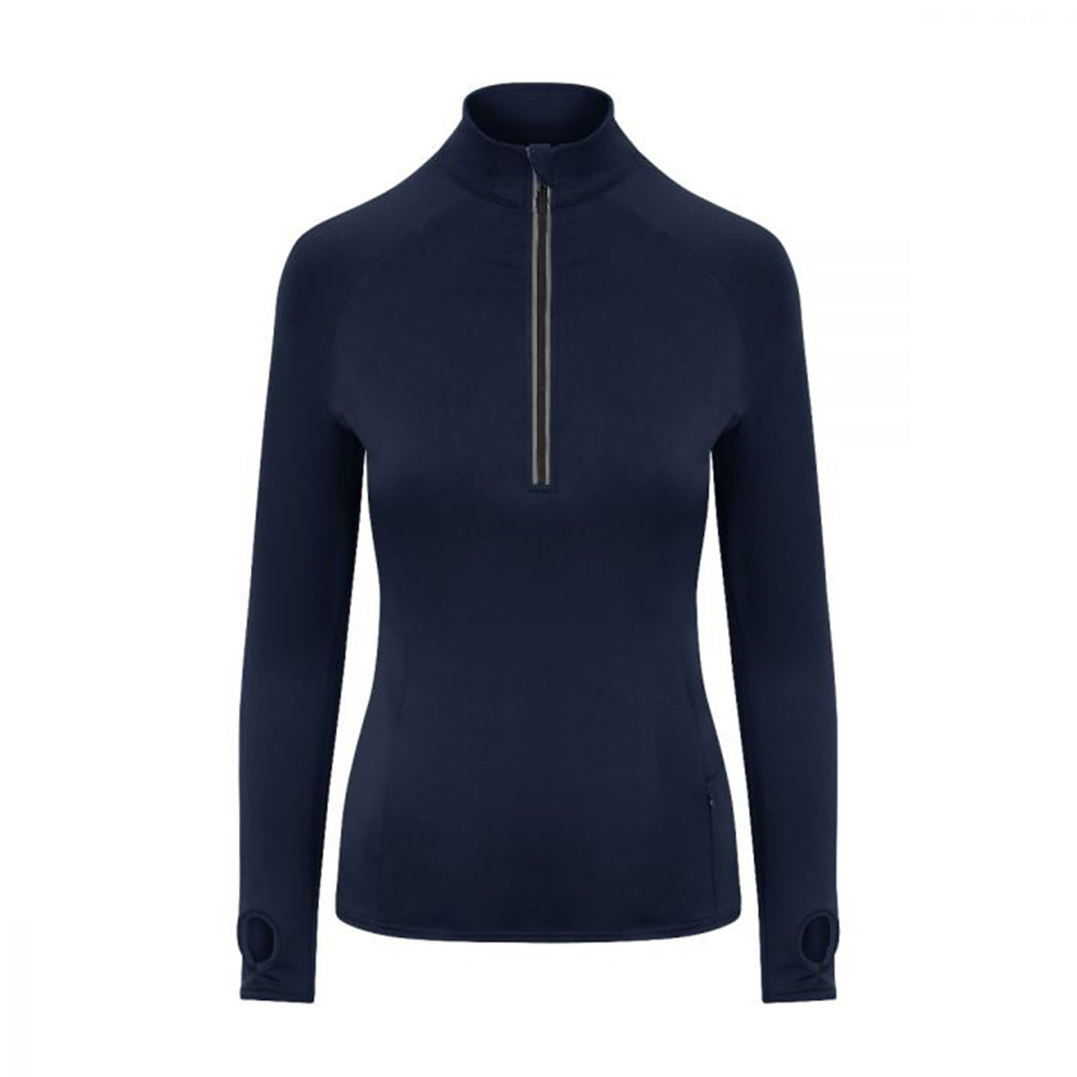 French Navy - Front - AWDis Just Cool Womens-Ladies Cool-Flex Half Zip Top