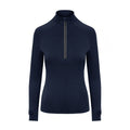 French Navy - Front - AWDis Just Cool Womens-Ladies Cool-Flex Half Zip Top