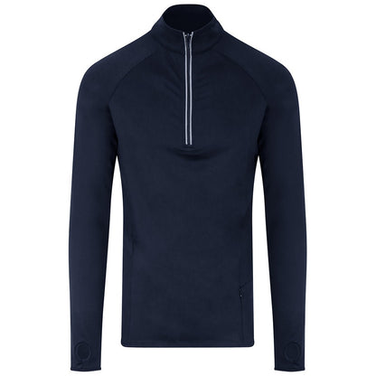 French Navy - Front - AWDis Just Cool Mens Cool-Flex Half Zip Top