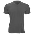 Dark Grey - Front - SOLS Mens Victory V Neck Short Sleeve T-Shirt