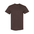Dark Chocolate - Front - Gildan Mens Heavy Cotton T-Shirt