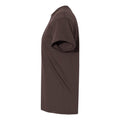 Dark Chocolate - Side - Gildan Mens Heavy Cotton T-Shirt