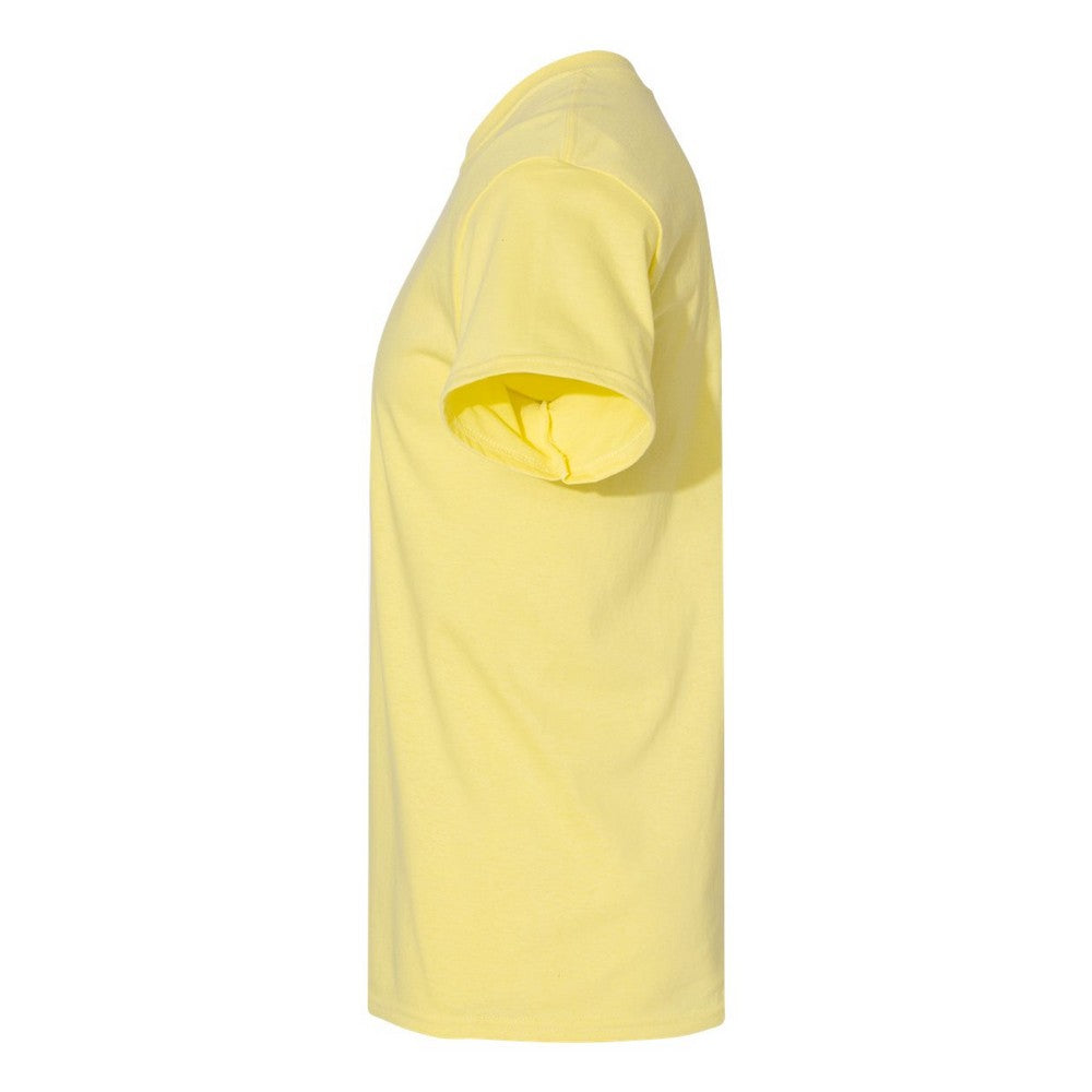 Cornsilk - Side - Gildan Mens Heavy Cotton T-Shirt