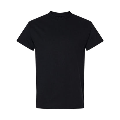 Black - Front - Gildan Mens Heavy Cotton T-Shirt