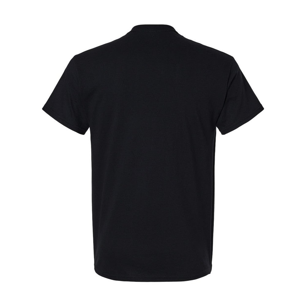 Black - Back - Gildan Mens Heavy Cotton T-Shirt