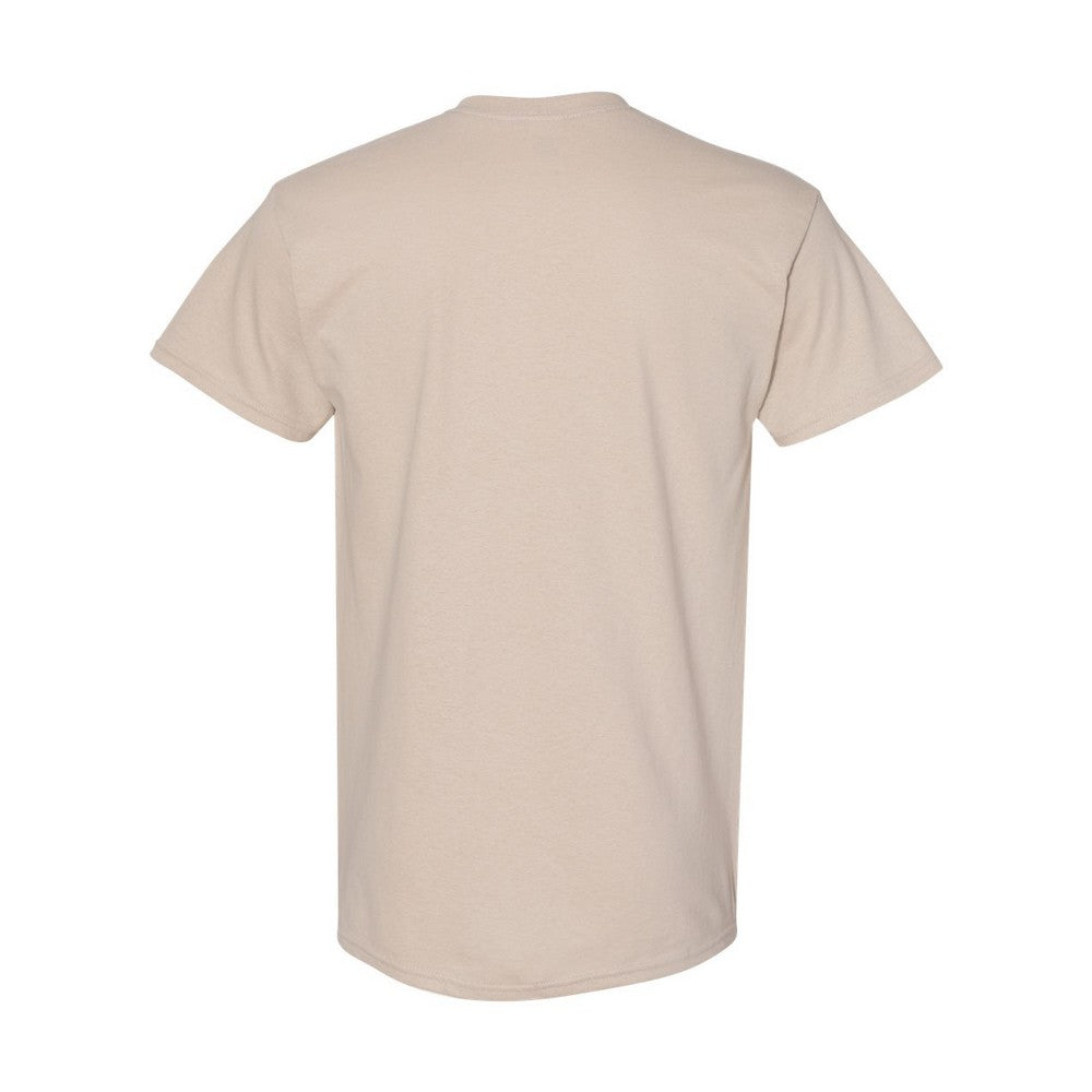 Sand - Back - Gildan Mens Heavy Cotton T-Shirt
