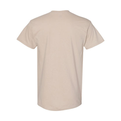 Sand - Back - Gildan Mens Heavy Cotton T-Shirt