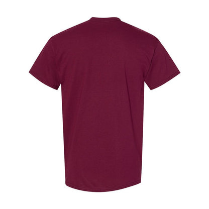 Maroon - Back - Gildan Mens Heavy Cotton T-Shirt