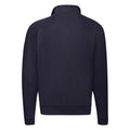 Deep Navy - Back - Fruit of the Loom Adults Unisex Classic Zip Neck Sweatshirt