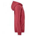 Heather Red - Side - Fruit of the Loom Childrens-Kids Classic Hooded Sweatshirt