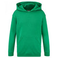 Heather Green - Front - Fruit of the Loom Childrens-Kids Classic Hooded Sweatshirt