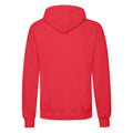 Red - Back - Fruit of the Loom Adults Unisex Classic Hooded Sweatshirt