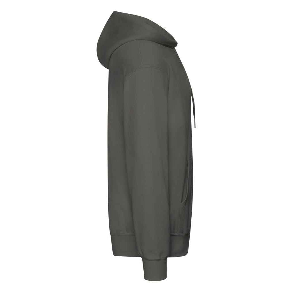 Light Graphite - Back - Fruit Of The Loom Adults Unisex Classic Hooded Sweatshirt