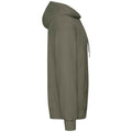 Classic Olive - Side - Fruit Of The Loom Adults Unisex Classic Hooded Sweatshirt