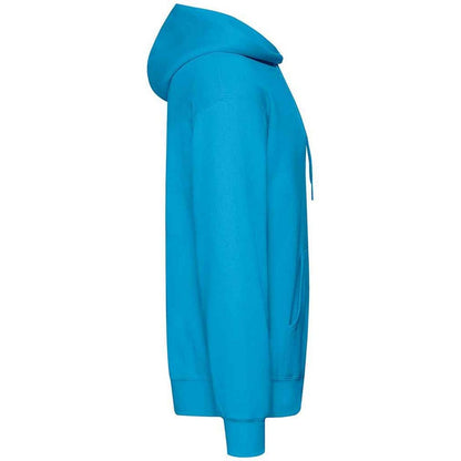 Azure - Side - Fruit Of The Loom Adults Unisex Classic Hooded Sweatshirt